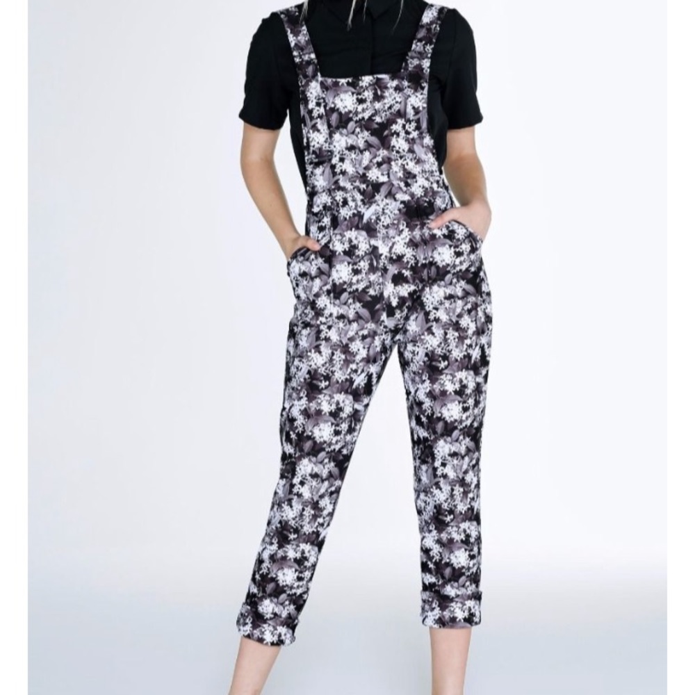 ISO Blackmilk Dark Jasmine Overalls